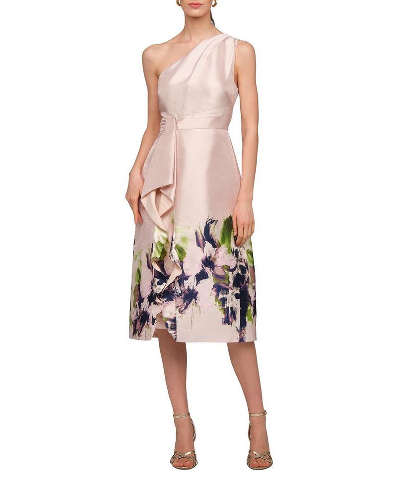 ケイ アンジャー レディース トップス ワンピース ミディ Kay Unger Dani Midi Dress Champagne Multi シャンパン