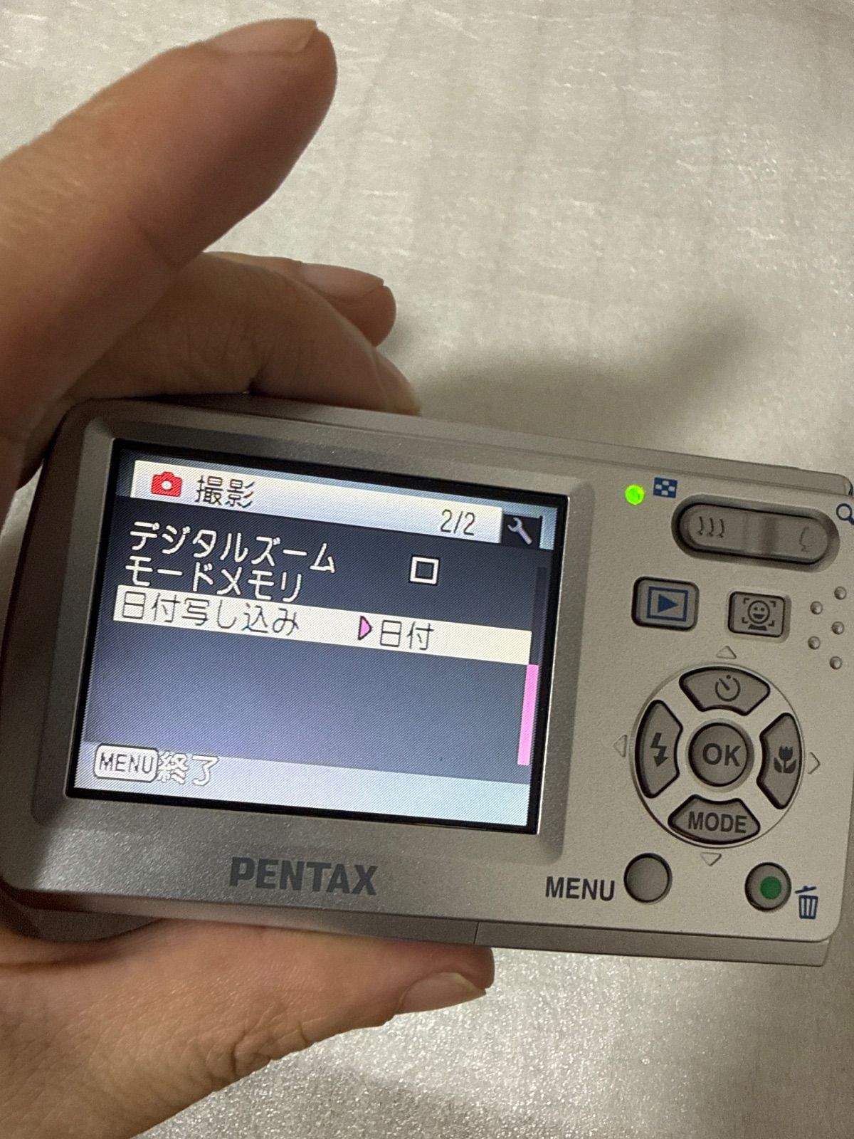 ❗️動作良好❗️デジカメ 本体 PENTAX Optio E60 - メルカリ