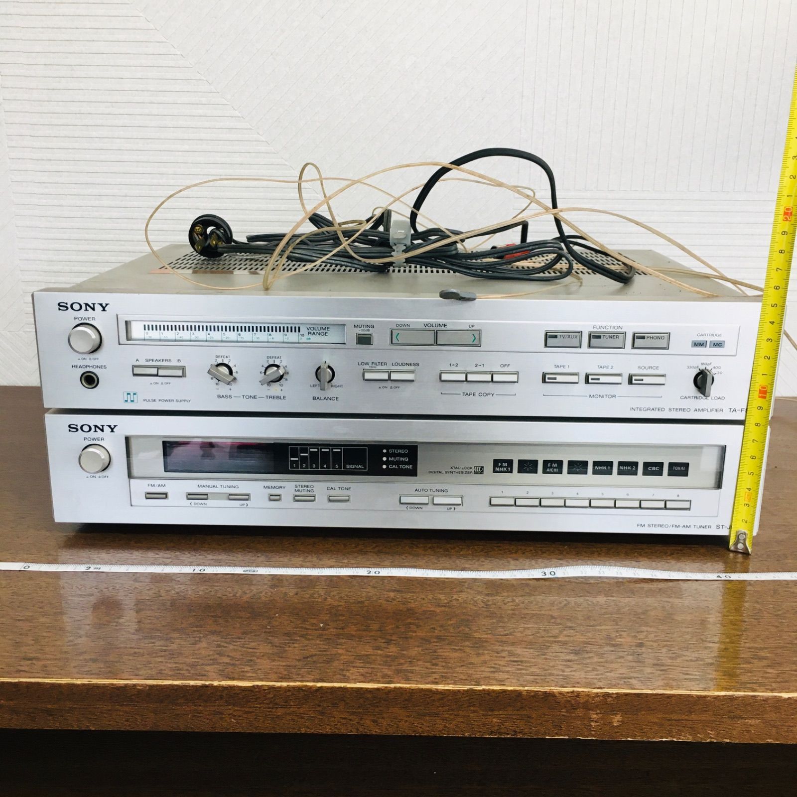 SONY TA-F55／ST-J55 アンプ・チューナー 2台セット 9,000円