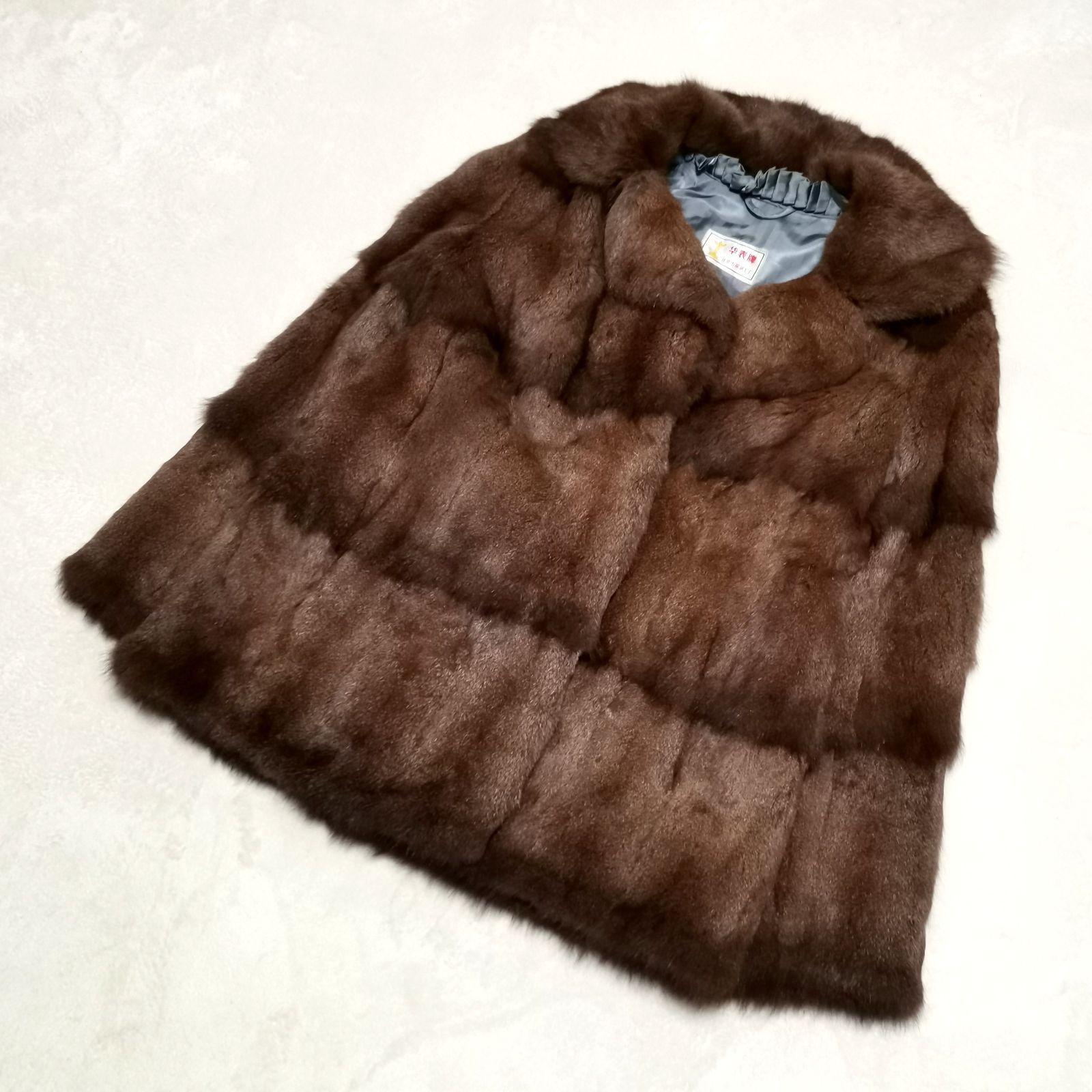 毛皮 毛質不明 コート レディース ブラウン 中古品 管理番号KKVNMKO1549