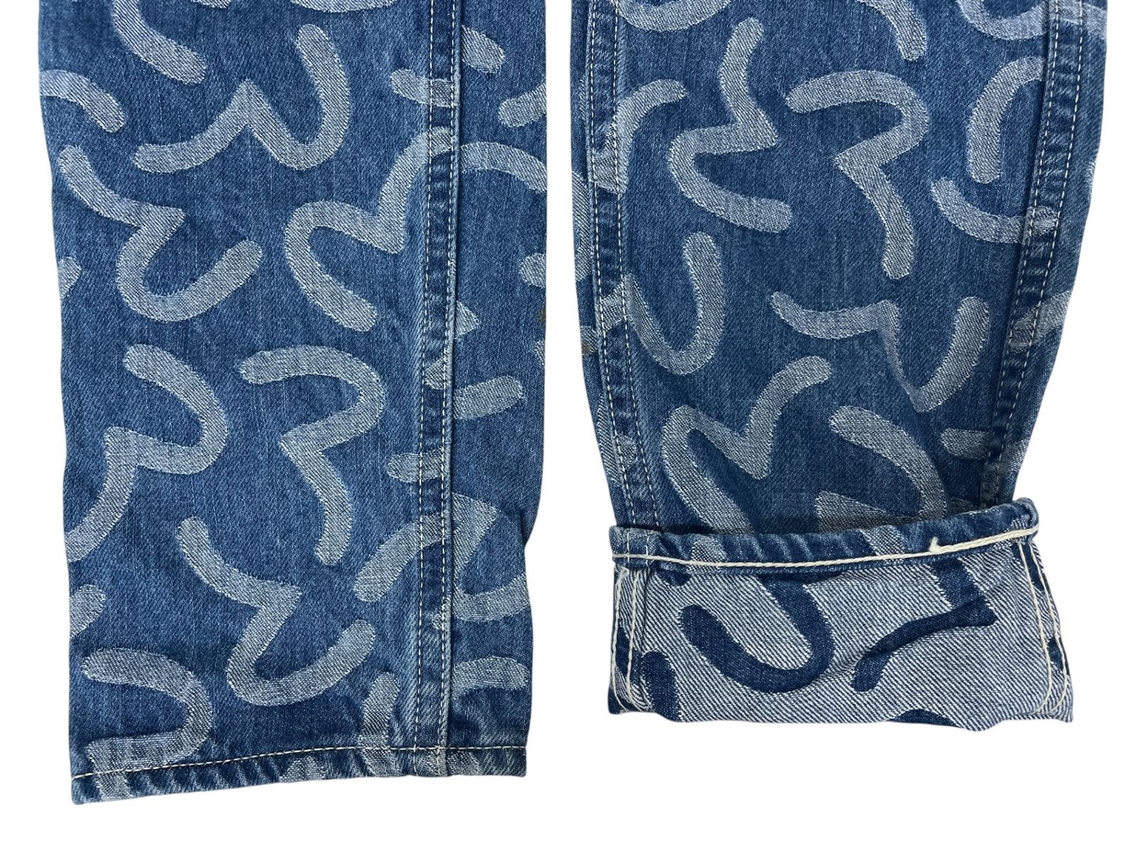 EVISU (エヴィス) LOT.5500 カモメ総柄 ジャガード デニムパンツ 30