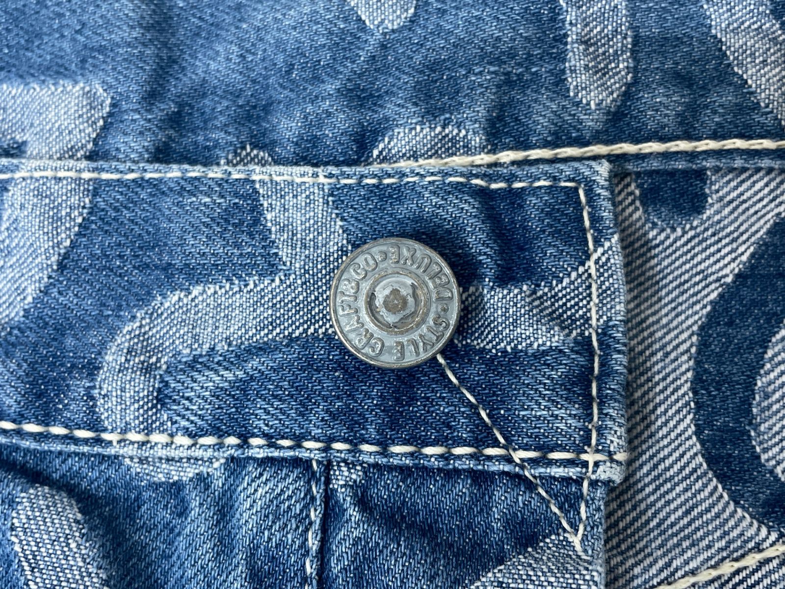 EVISU (エヴィス) LOT.5500 カモメ総柄 ジャガード デニムパンツ 30