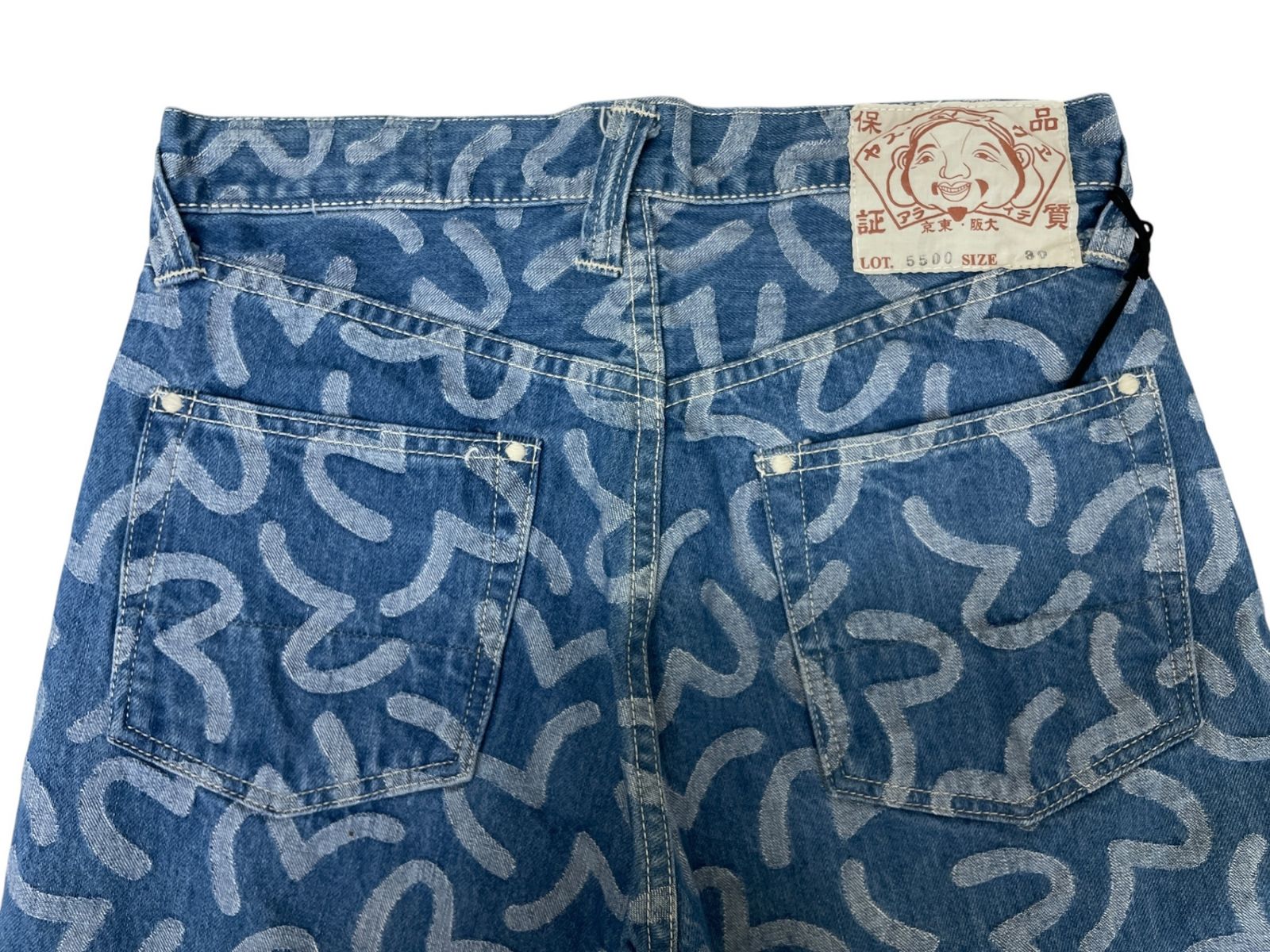 EVISU (エヴィス) LOT.5500 カモメ総柄 ジャガード デニムパンツ 30
