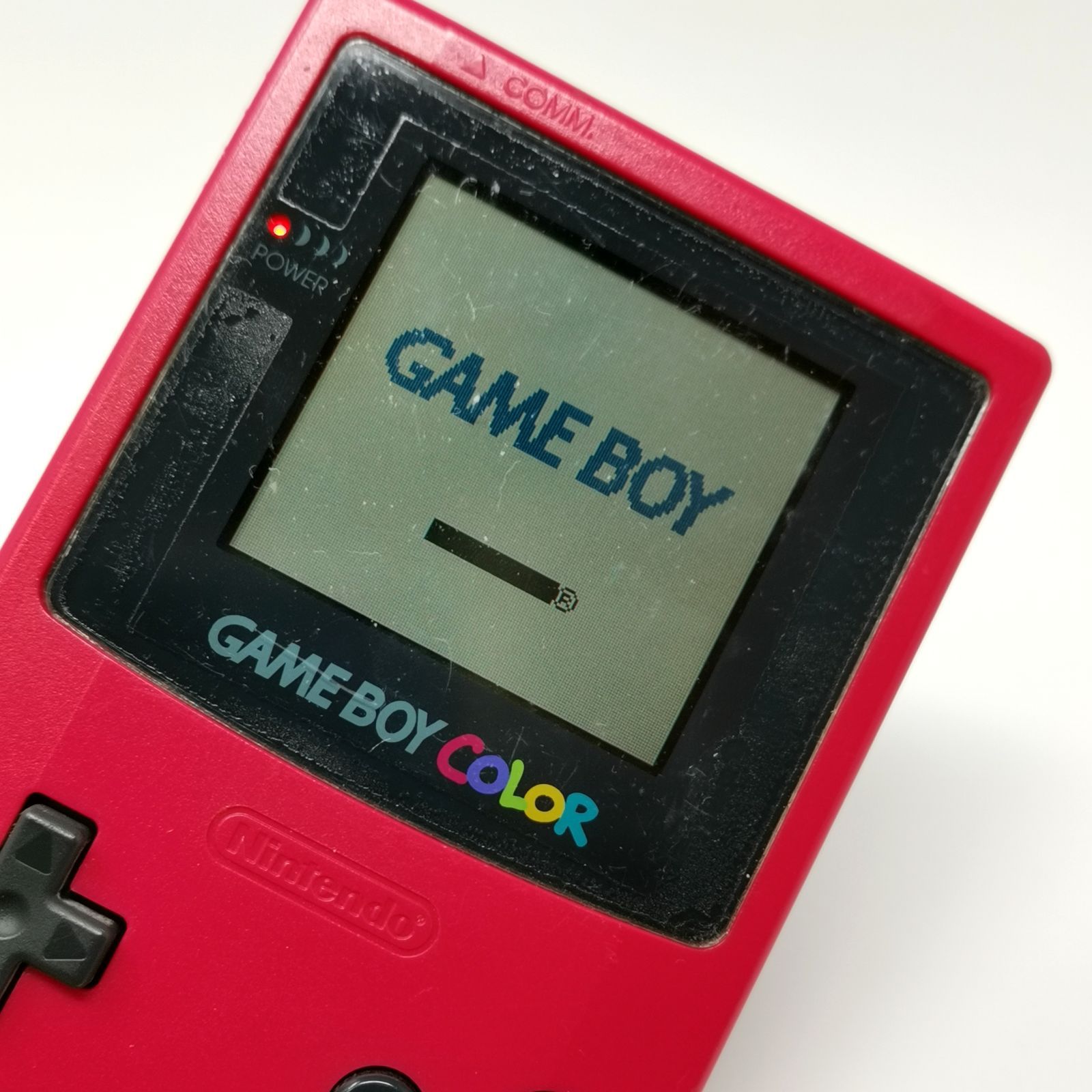 GAME BOY COLOR レッド ゲームボーイカラー CGB-001 動作確認済み 中古
