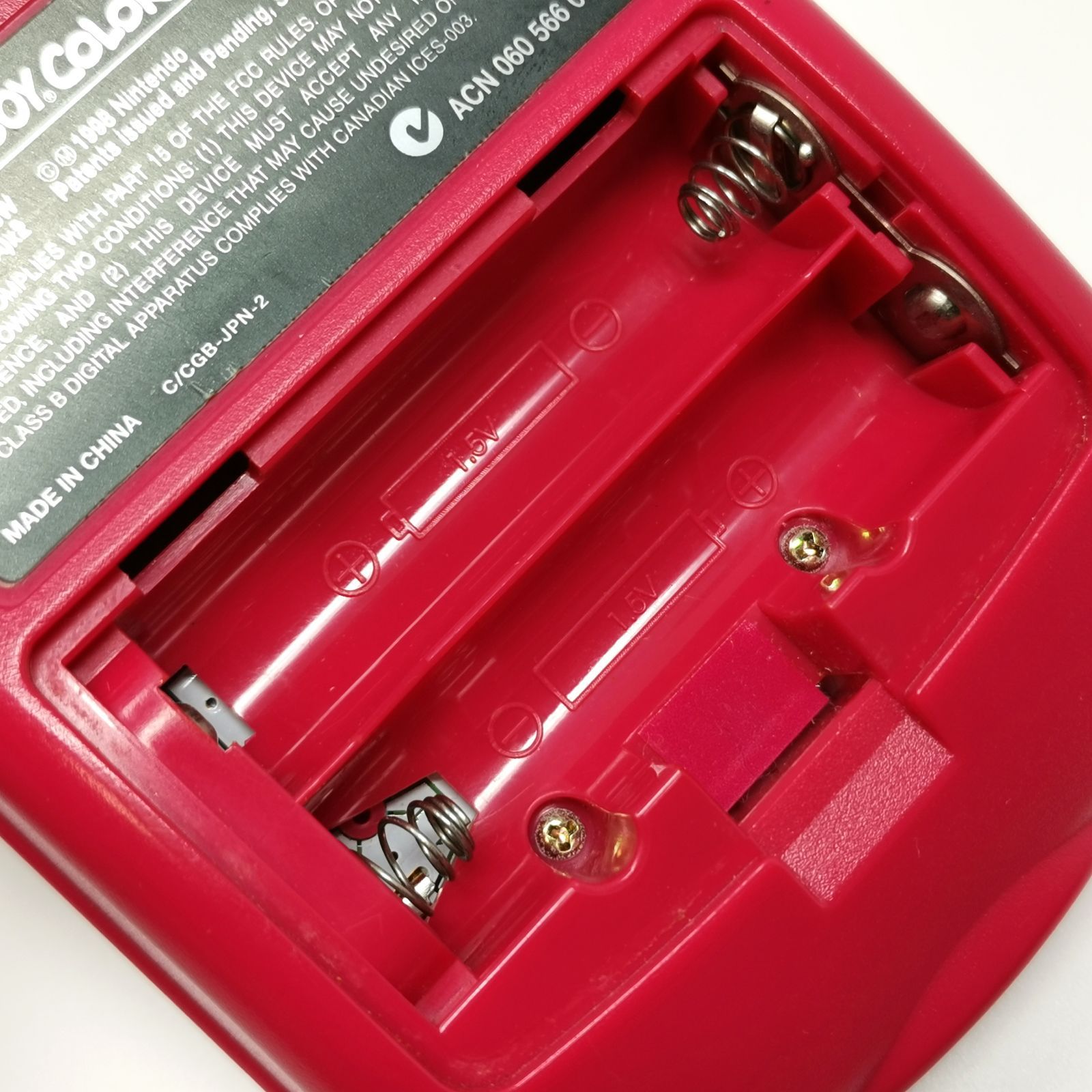 GAME BOY COLOR レッド ゲームボーイカラー CGB-001 動作確認済み 中古