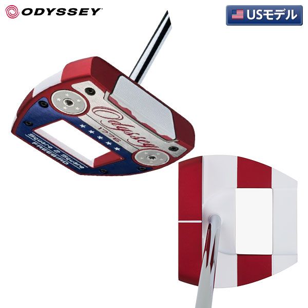 USモデル/限定モデル オデッセイ Square 2 Square Ai-DUAL USA 250 Freebird パター STROKE LAB 120 スチールシャフト スクエア2スクエア AIデュアル