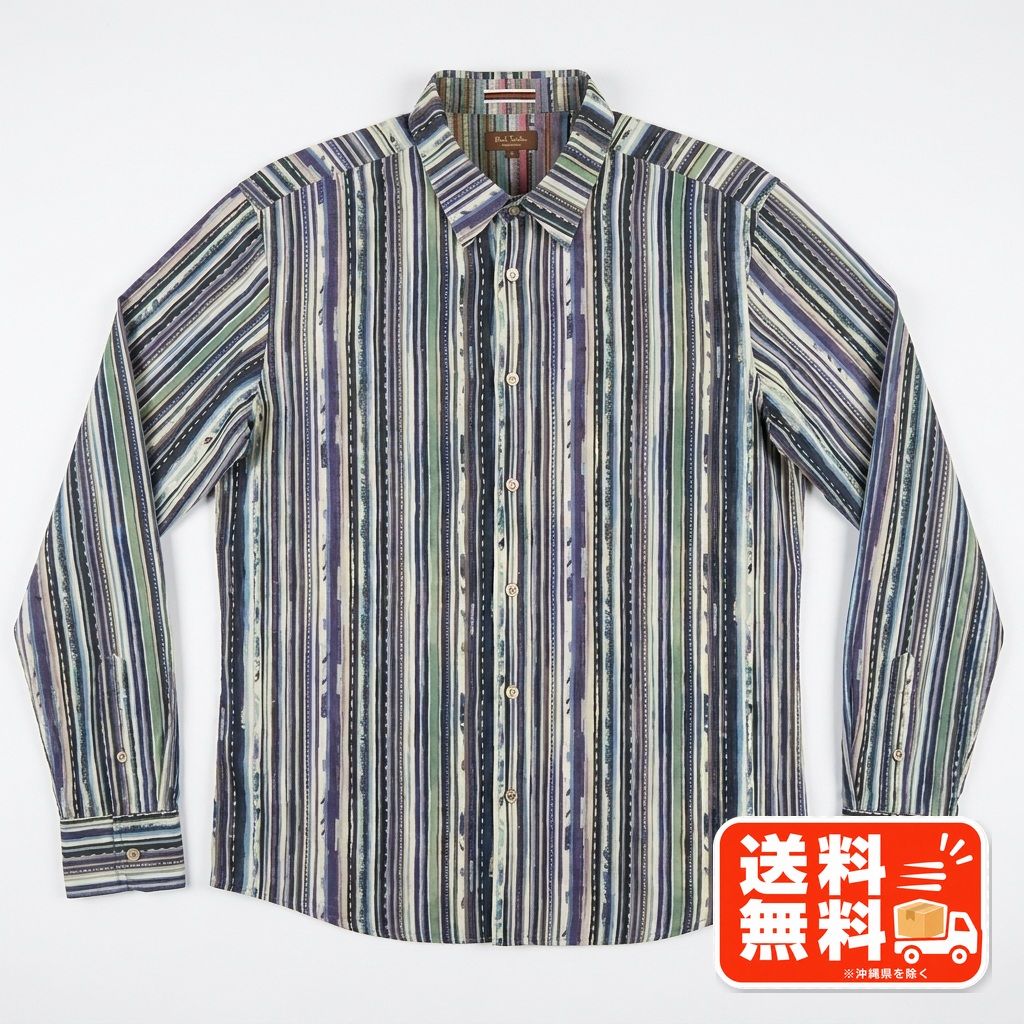 Paul Smith ポールスミス 長袖ストライプシャツ マルチカラー - メルカリ