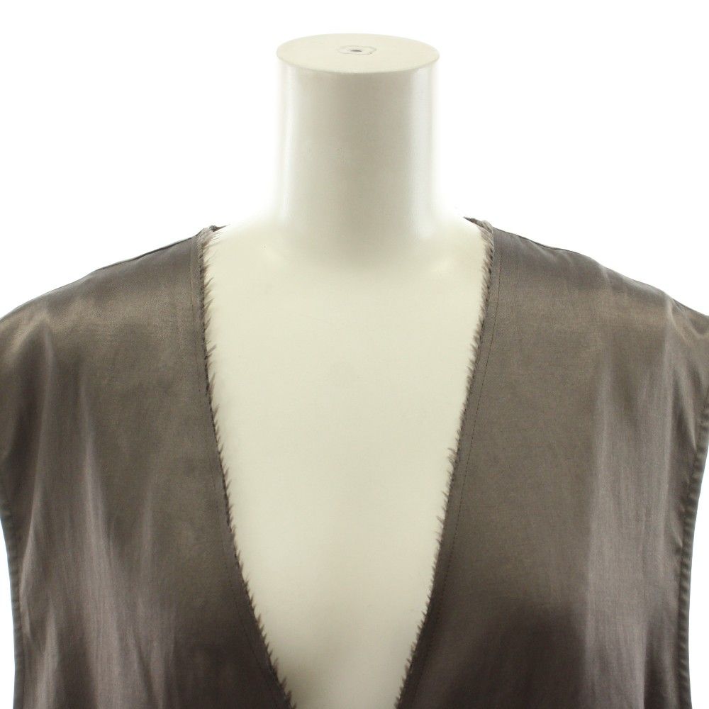 シティショップ CITYSHOP 25AW THINK OF VEST ベスト カットオフ 茶 