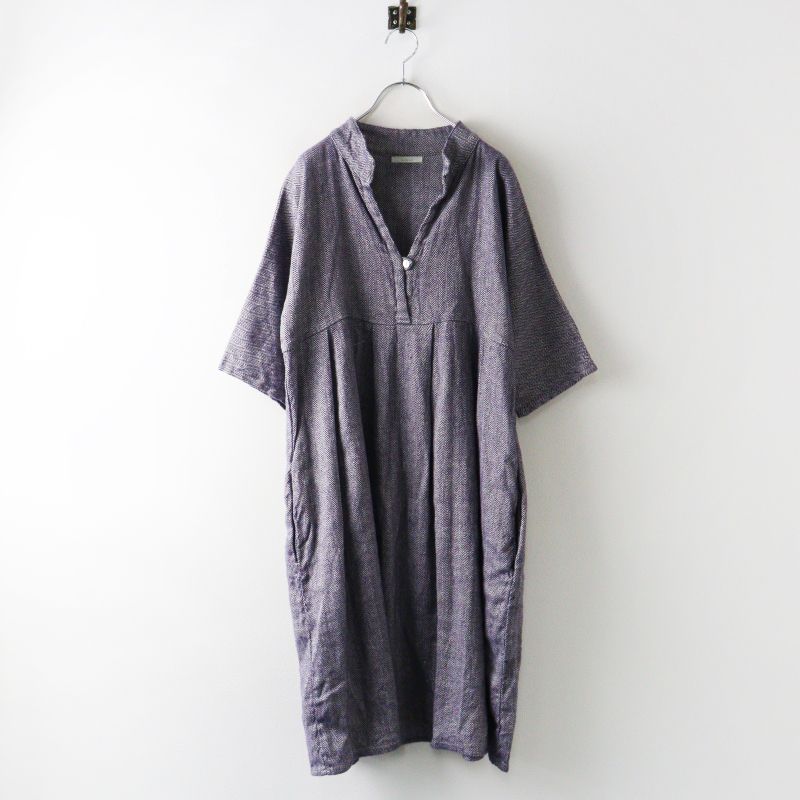 フォグリネンワーク fog linen work リネンウール ヘリンボーン タック