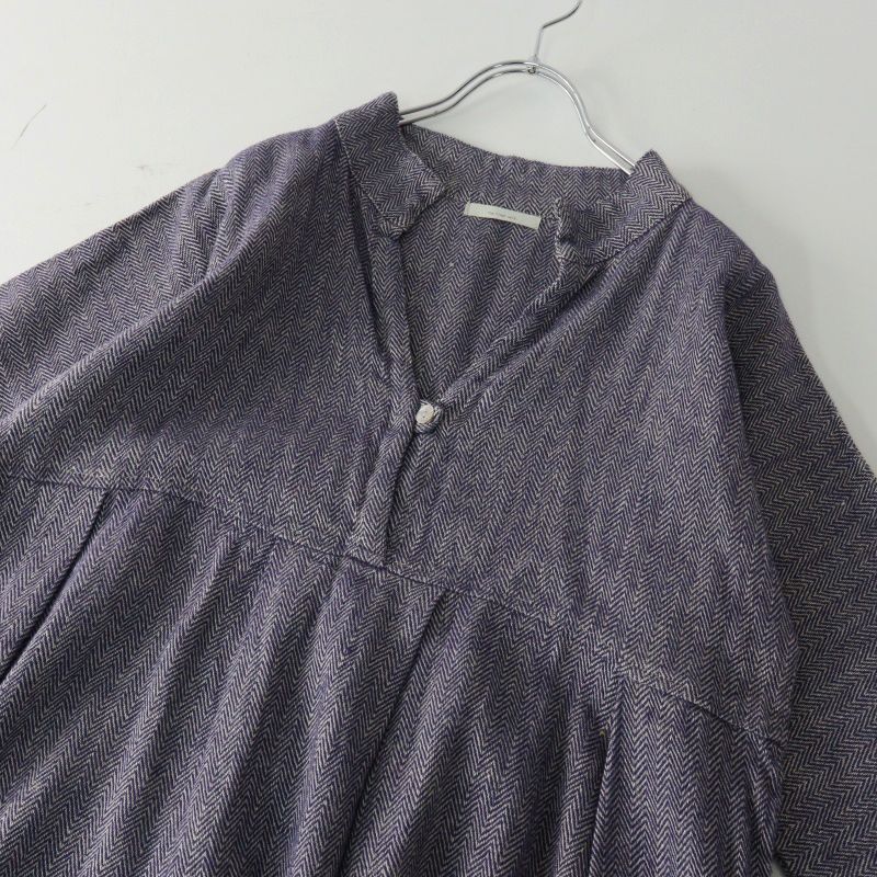 フォグリネンワーク fog linen work リネンウール ヘリンボーン タック