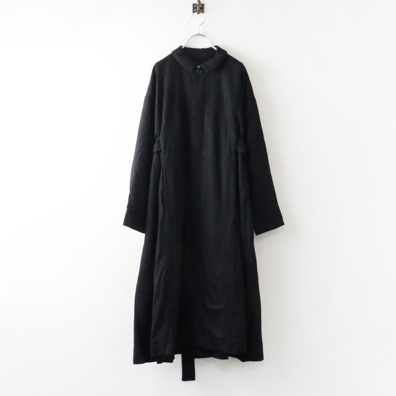 ヴェリテクール veritecoeur WOOL FLANNEL ONE-PIECE ウールフランネルワンピース F|ブラック トップス コート【2400015055763】
