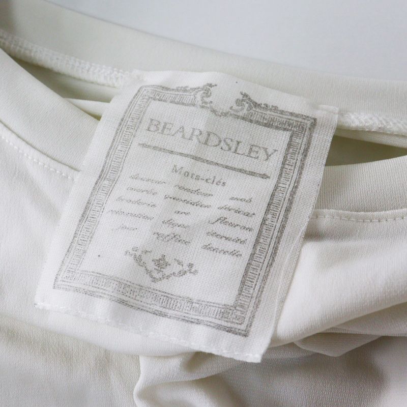 パル ビアズリー BEARDSLEY トロミジャージービッグTee F ホワイト┃T