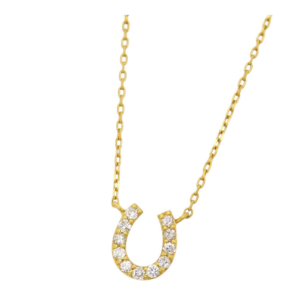Celine Horseshoe Diamond Necklace K18 (K18YG) Women's CELINE [Used] [Jewelry]