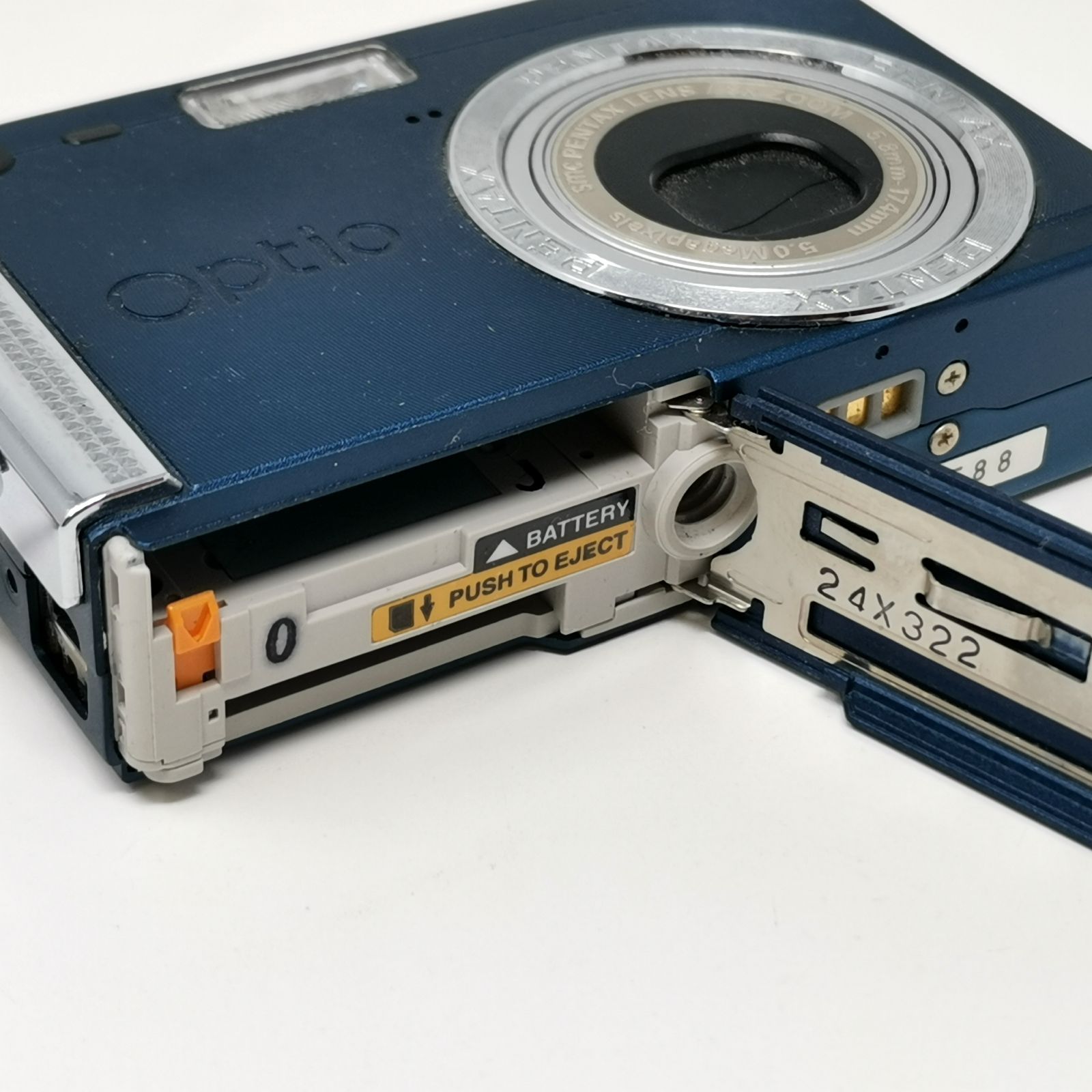 PENTAX Optio S5i コンデジ カメラ 動作確認済み 充電器・SDカードなし