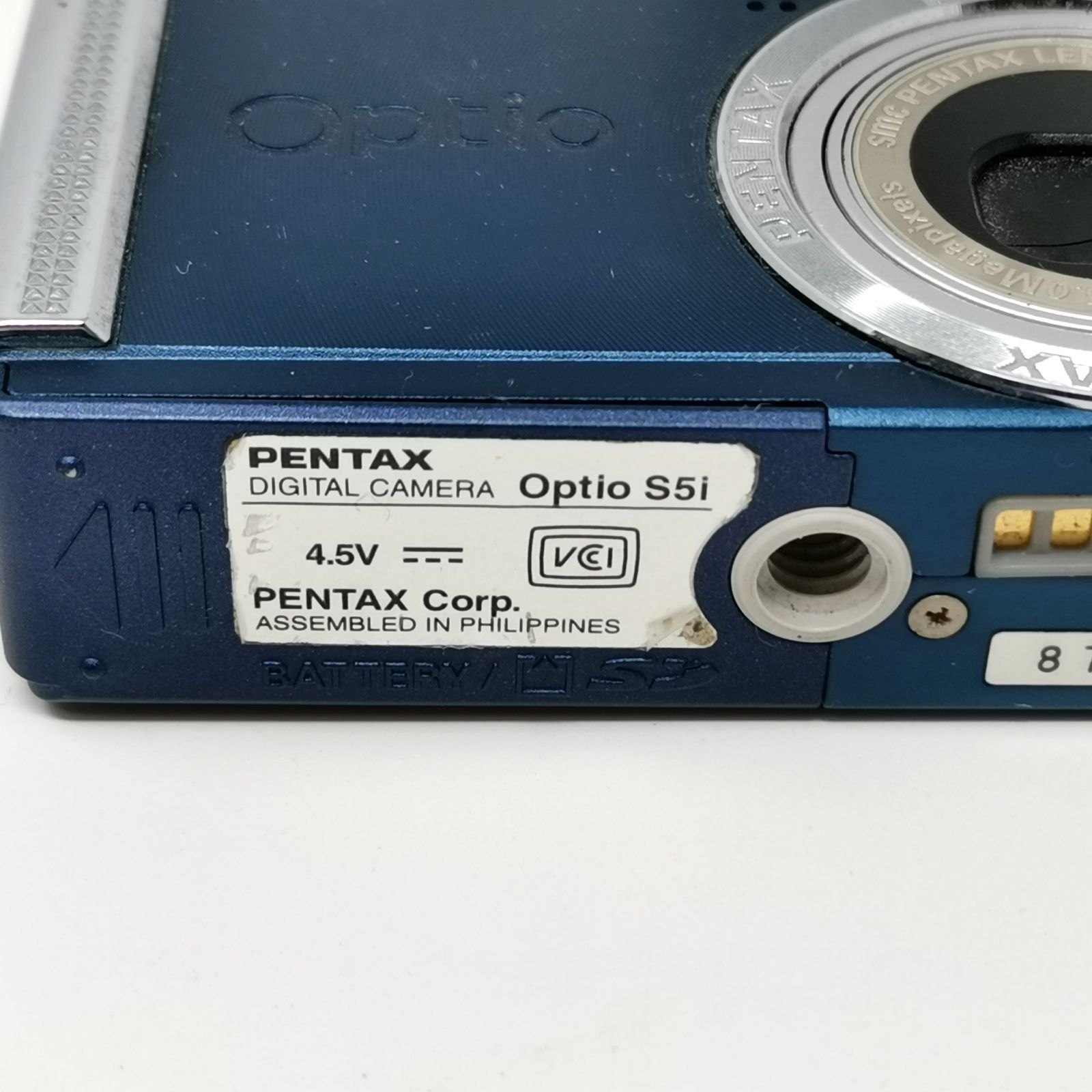 動作確認済✨PENTAX Optio s5i✨スマホ転送OK 可愛いコンデジ♪ PENTAX Optio S5i コンデジ カメラ 動作確認済み 充電器・SDカードなし