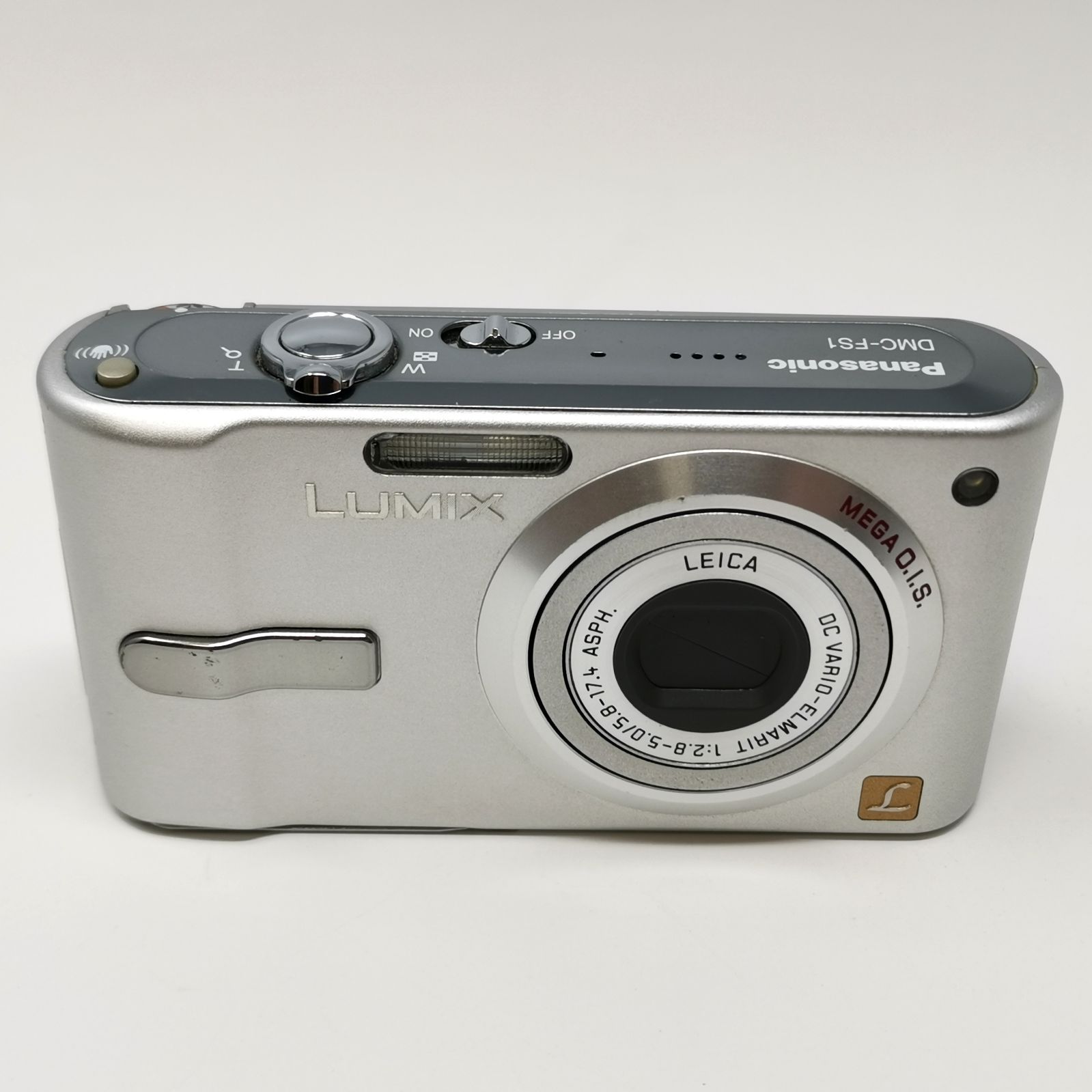 パナソニックDMC- FS1-Sシルバー　ジャンク品 Panasonic LUMIX DMC-FS1 シルバー コンデジ カメラ ジャンク SDカード