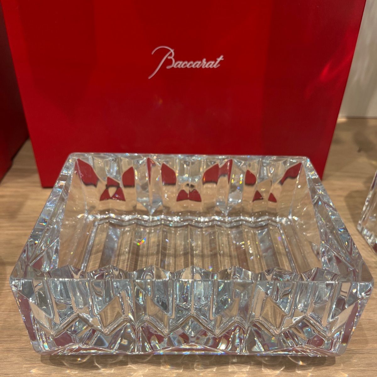 バカラ　ルクソール　小物入れ　共箱　w約18cm 新K8-0709☆