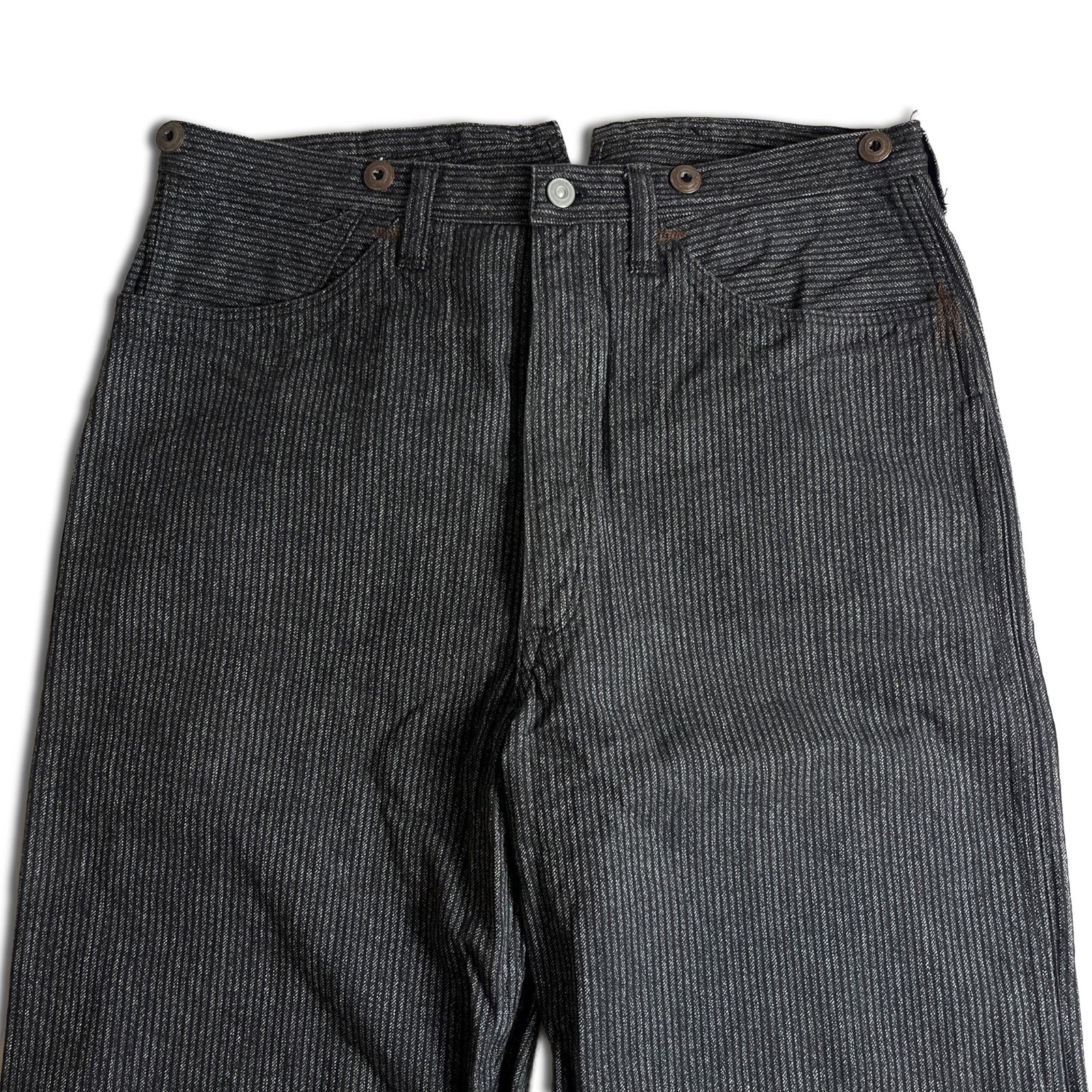 美品 フリーホイーラーズ ブレーキマン ウォバッシュストライプ パンツ W36 W36 美品】FREEWHEELERS BRAKEMAN ブレーキマン ストライプ ワーク