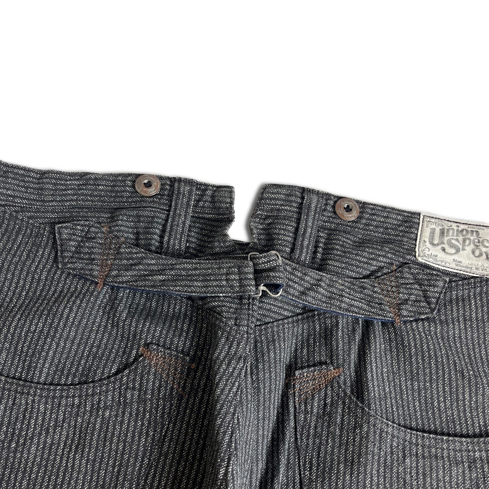 W36 美品】FREEWHEELERS BRAKEMAN ブレーキマン ストライプ ワーク