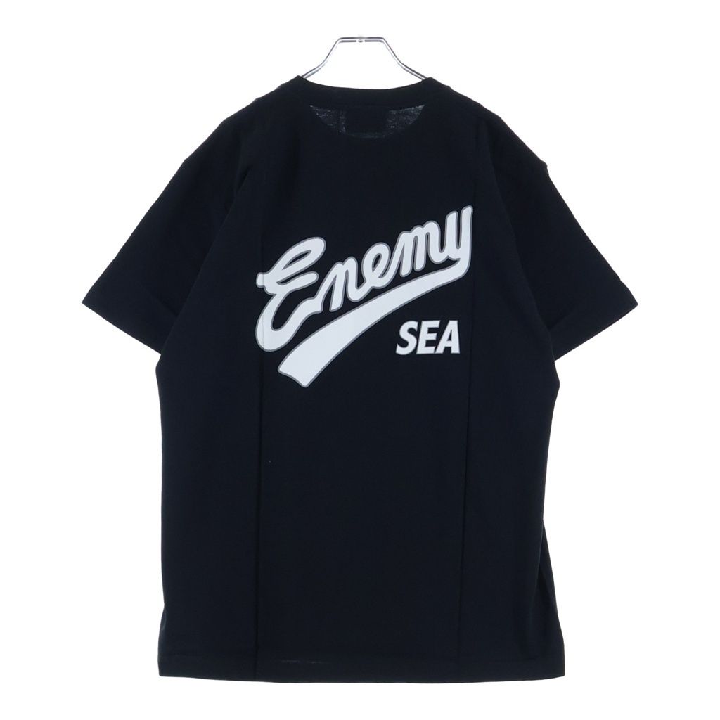 WIND AND SEA (ウィンダンシー) ×Public Enemy S/S Tee パブリック エネミー クルーネック 半袖Tシャツカットソー ブラック WDS-PEFTP-07
