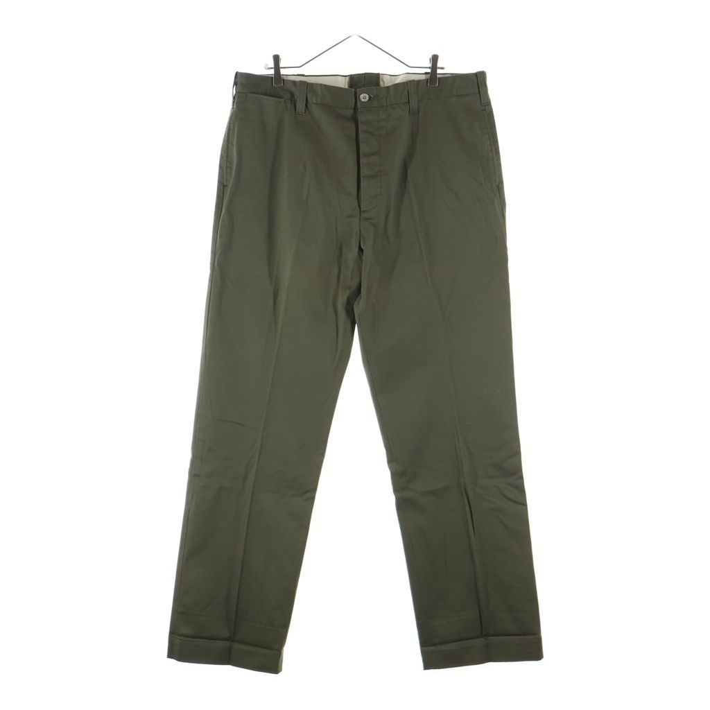 TROPHY CLOTHING トロフィークロージング CIVILLIAN TROUSERS シビリアントラウザース チノパンツ カーキ TR401-80X TROPHY CLOTHING (トロフィークロージング) CIVILLIAN TROUSERS