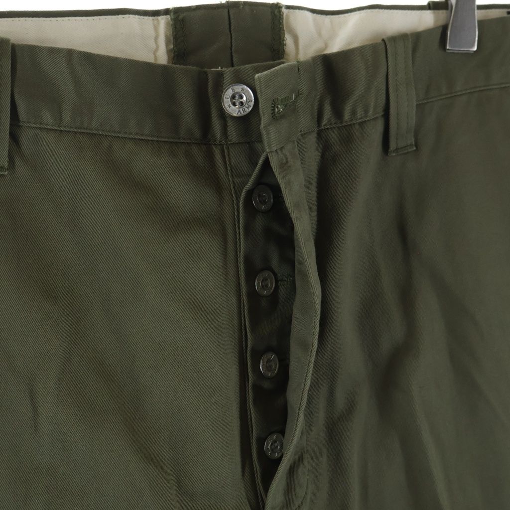 TROPHY CLOTHING トロフィークロージング CIVILLIAN TROUSERS シビリアントラウザース チノパンツ カーキ TR401-80X TROPHY CLOTHING (トロフィークロージング) CIVILLIAN TROUSERS
