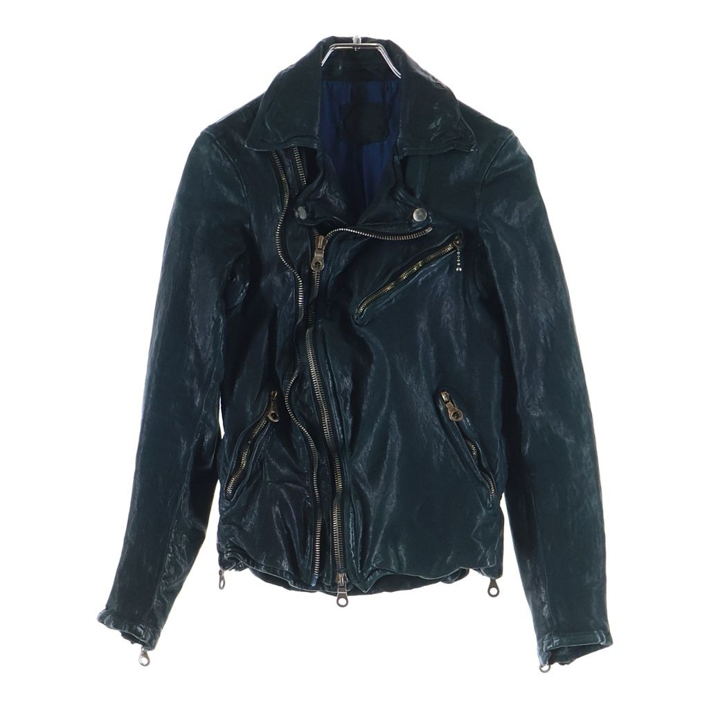 ISAMU KATAYAMA BACKLASH イサムカタヤマバックラッシュ カーフスキン ダブルライダースジャケット レザージャケット 1097-02 ISAMU KATAYAMA BACKLASH (イサムカタヤマバックラッシュ) カーフ