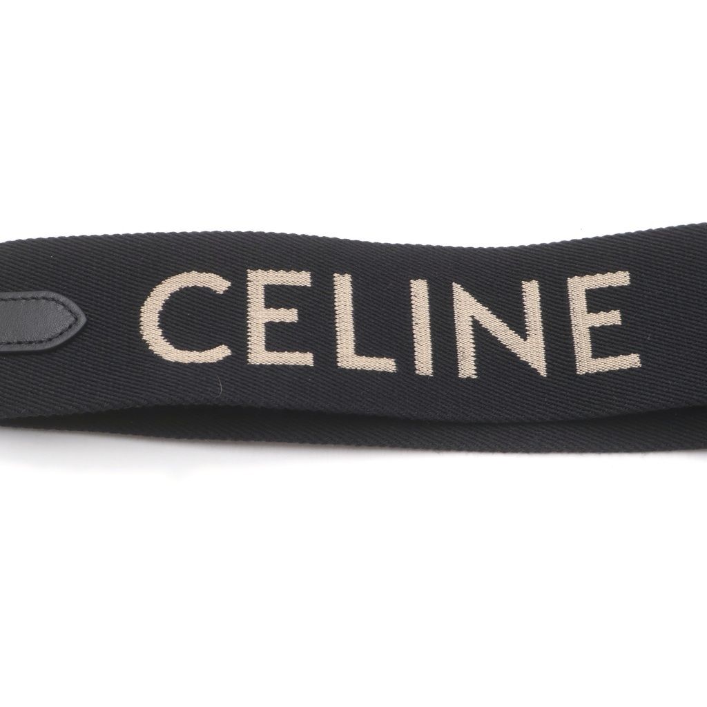 CELINE セリーヌ ジャガードショート ストラップ ブラック CELINE (セリーヌ) Short Strap ショート ショルダーストラップ