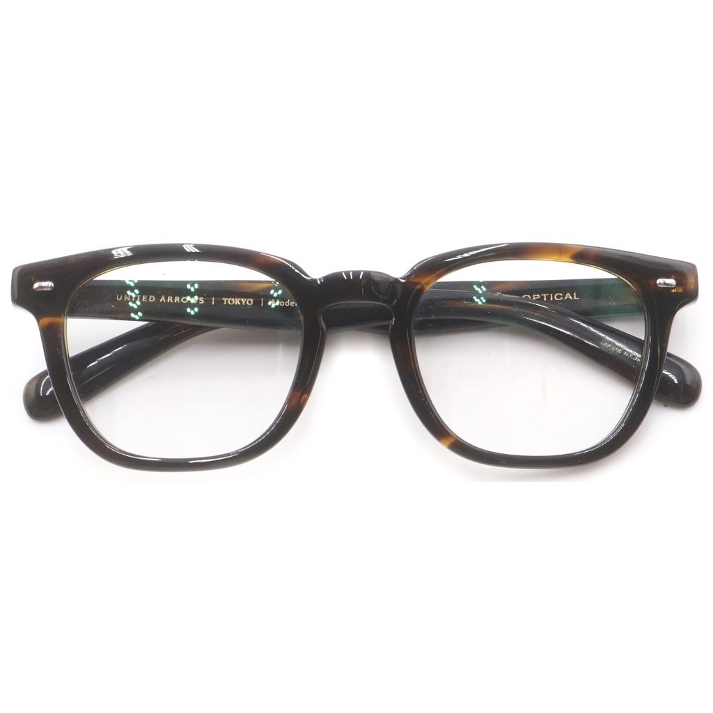 金子眼鏡 (カネコガンキョウ) ×UNITED ARROWS MODERN ユナイテッドアローズ モダンウェリントンメガネ サングラス アイウェア ブラウン