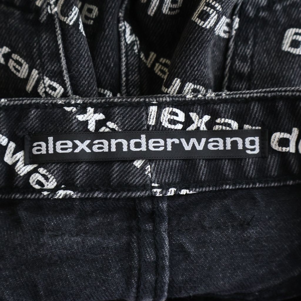 ALEXANDER WANG (アレキサンダーワン) ロゴ デニムショートパンツ