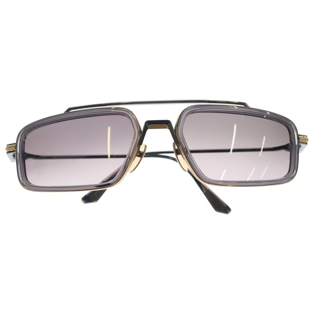 CHROME HEARTS クロムハーツ EADER ダブルブリッジ フレアニーテンプル サングラス ゴールド/ブラック CHROME HEARTS (クロムハーツ) EADER ダブルブリッジ フレアニー