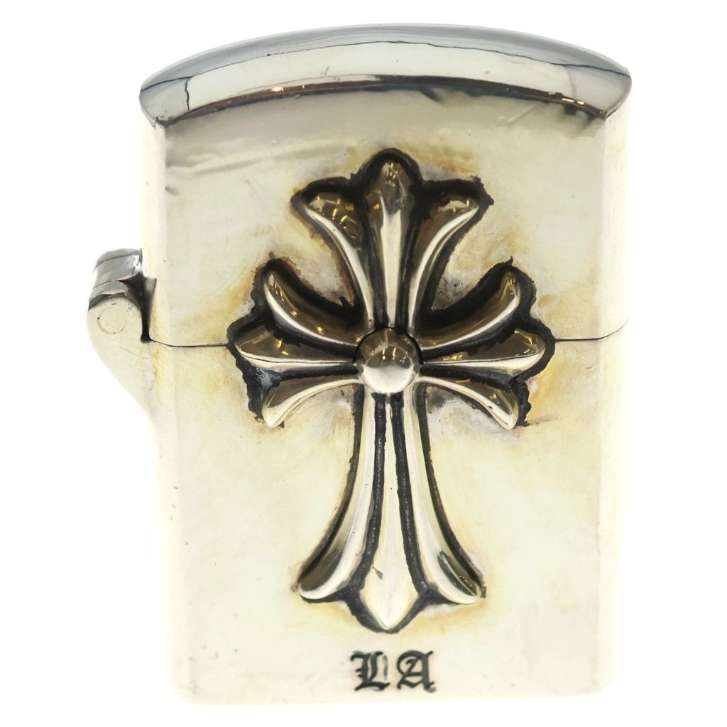 CHROME HEARTS (クロムハーツ) ZIPPO LIGHTERZ-V4 LA限定スモールCHクロスジッポライター シルバー