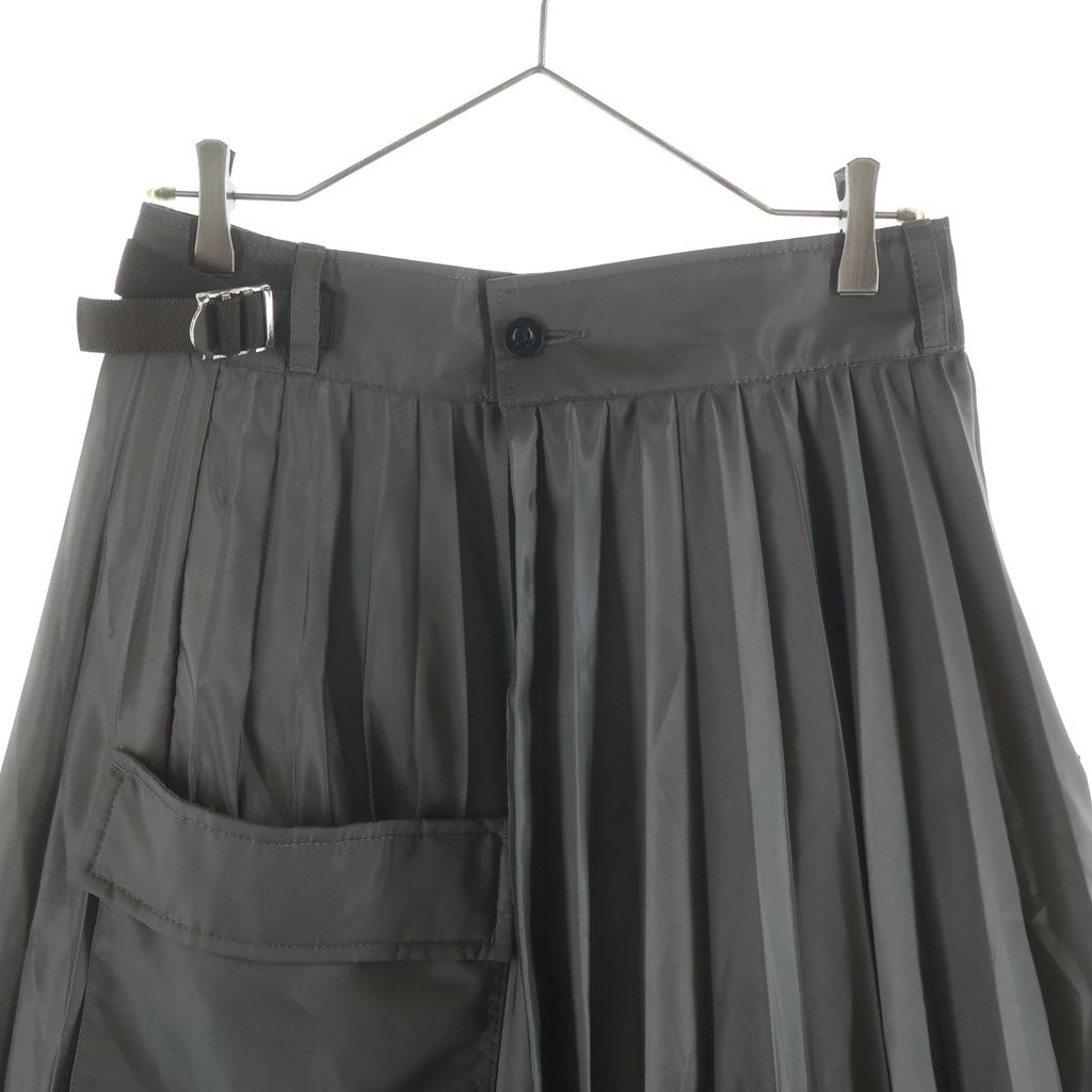 Sacai (サカイ) 24SS Nylon Twill Skirt ナイロン ツイル プリーツ