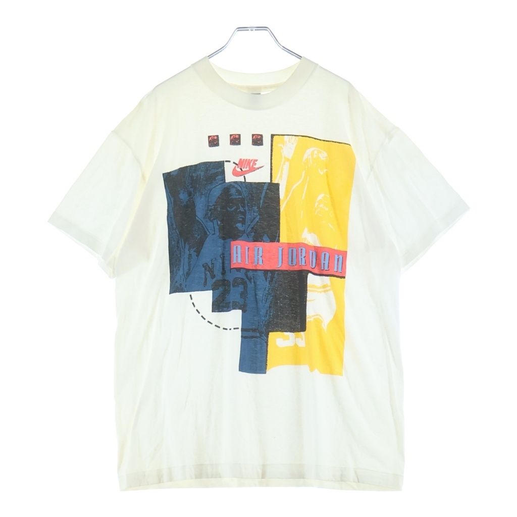 NIKE (ナイキ) 90S VINTAGE ヴィンテージ 銀タグ マイケルジョーダン プリント 半袖カットソー Tシャツ マルチ VLA080