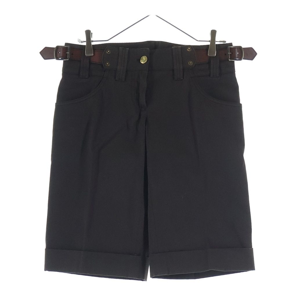 DOLCE & GABBANA (ドルチェアンドガッバーナ) ベルトハーフパンツ カーキ #40