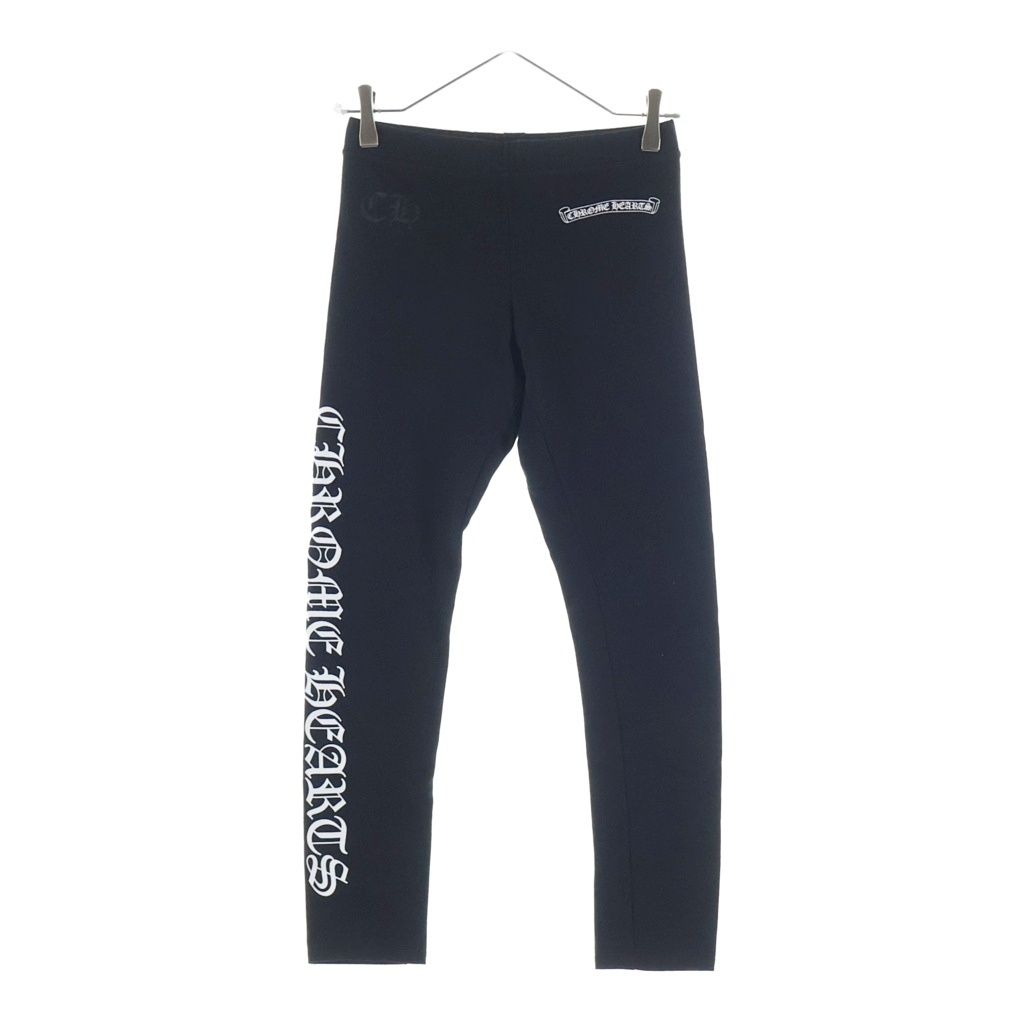 CHROME HEARTS (クロムハーツ) CH LEGGINGS ホースシュープリント レギンスパンツ ブラック