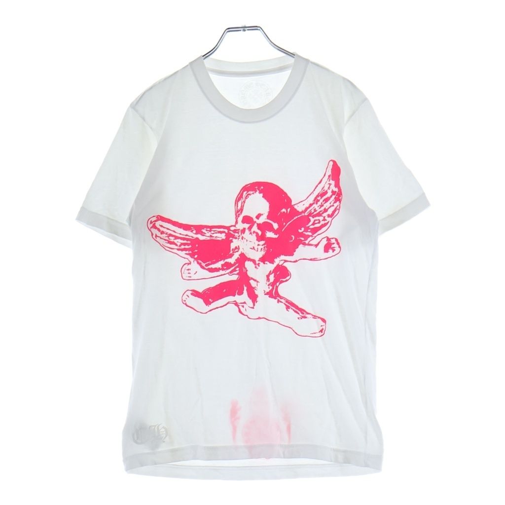 CHROME HEARTS (クロムハーツ) FOTI MISS LERLENE TEE フォティ ミスラーレン プリント半袖Tシャツ カットソー ホワイト/ピンク