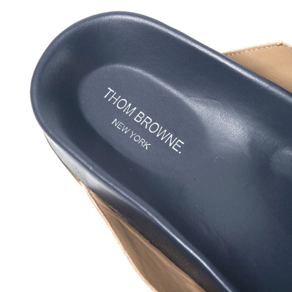 THOM BROWNE トムブラウン サンダル サイズ41 ロゴプレート クリス