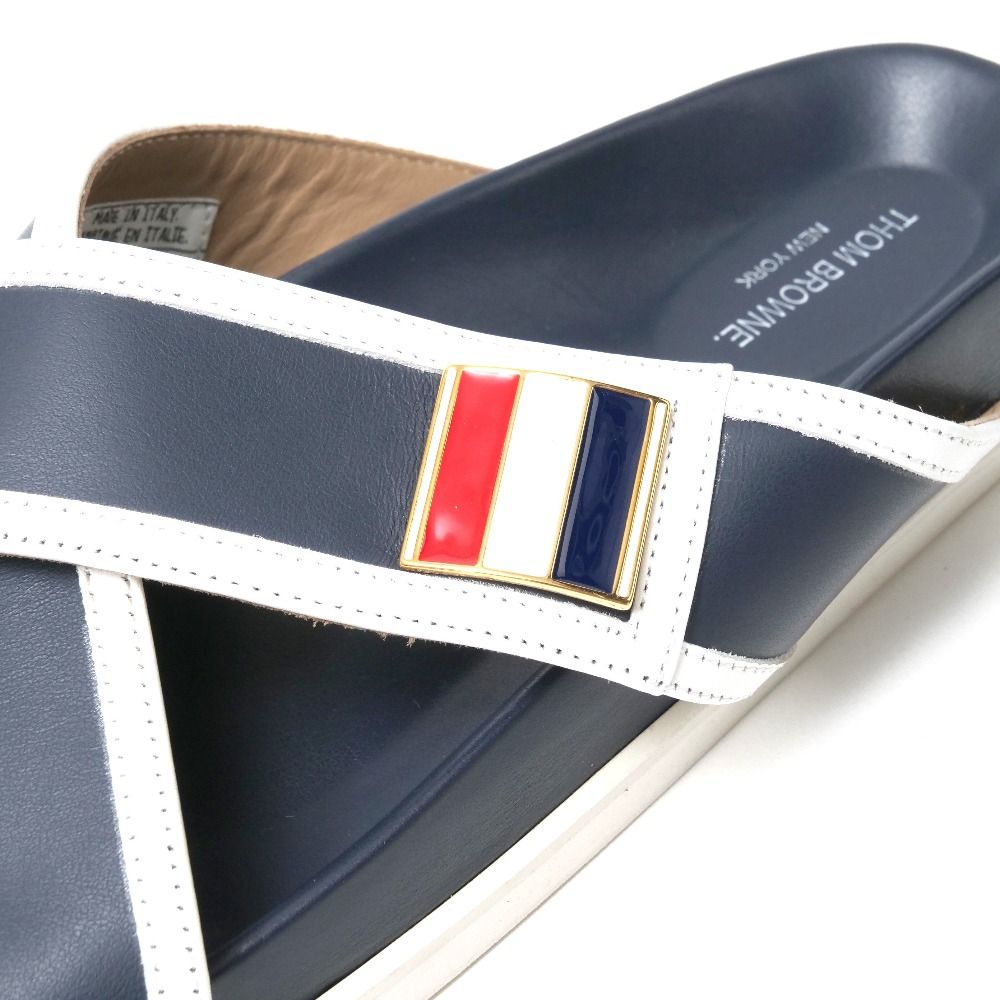 THOM BROWNE トムブラウン サンダル サイズ41 ロゴプレート クリス