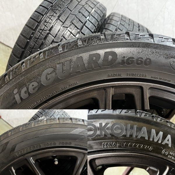 YOKOHAMA ice GUARD iG60 255/45R19】スタッドレス【BIGWAY EURO AFG 