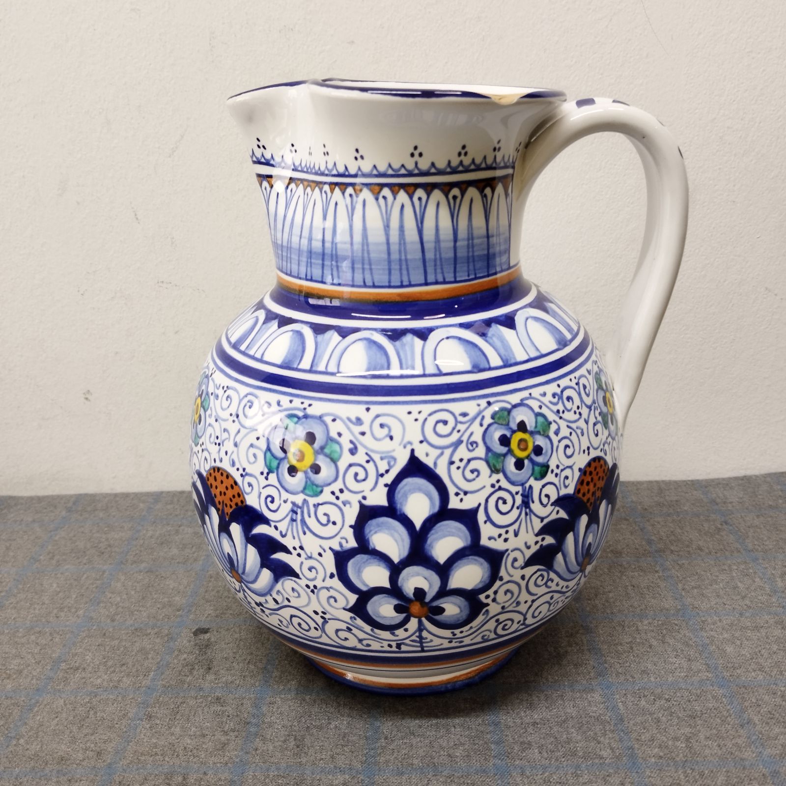 花器 陶器製 希少品 陶器製 ハンドペイント インテリア雑貨 花瓶 花器 水差し ピッチャー