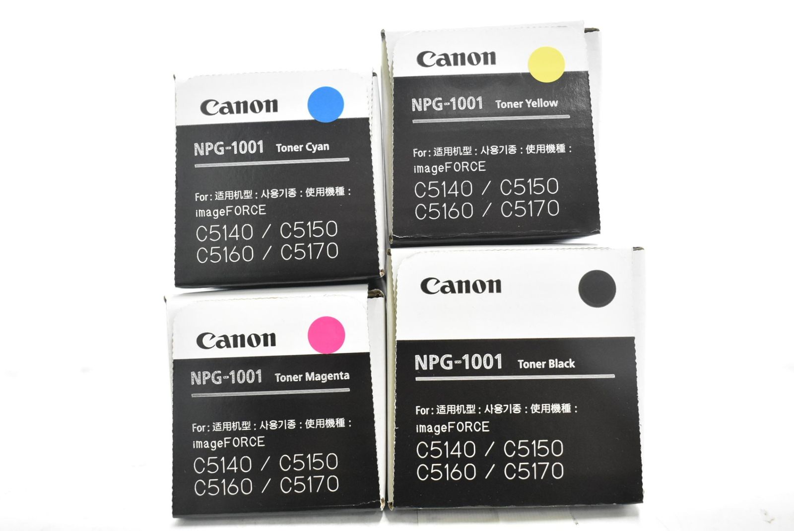 未使用 キャノン 純正 トナー NPG-1001 4色（シアン・マゼンタ・イエロー・ブラック） CANON ITBXK37S6GG7-D-N40-byebye