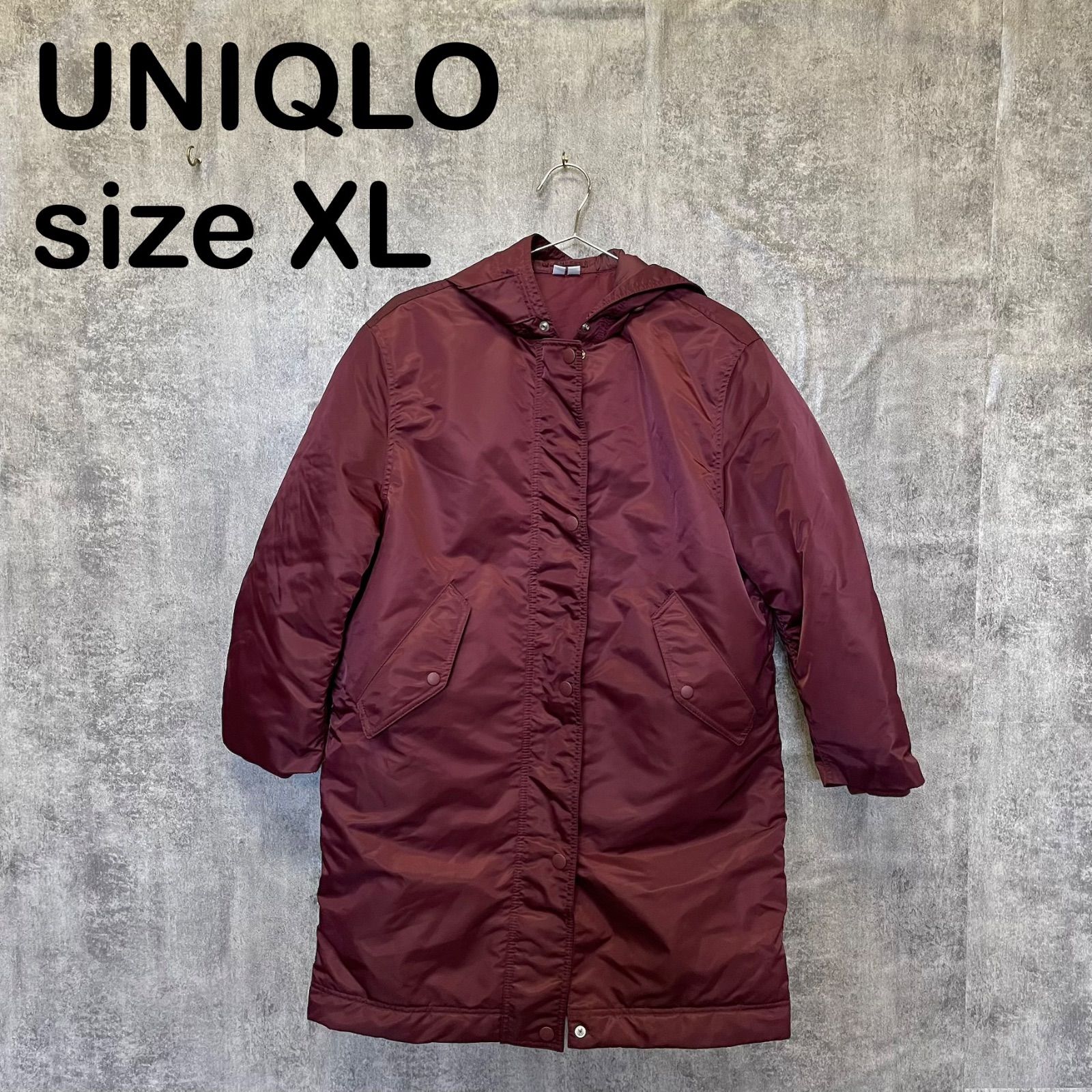 T-1699】UNIQLO ユニクロ XL ダウンコート ロングダウン ジャケット