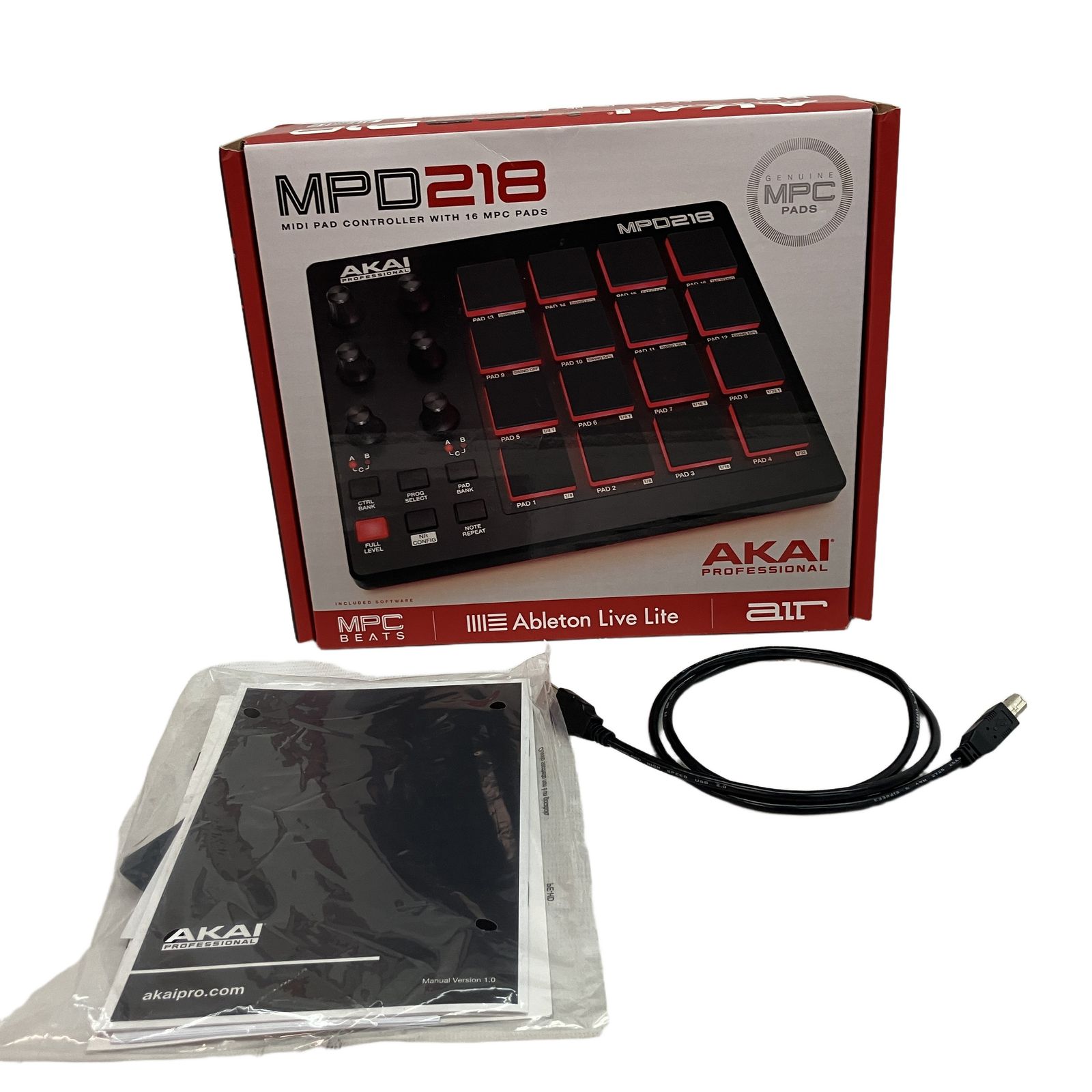 Akai Professional MPD218 USB MIDI コントローラー 16パッド 音響機材