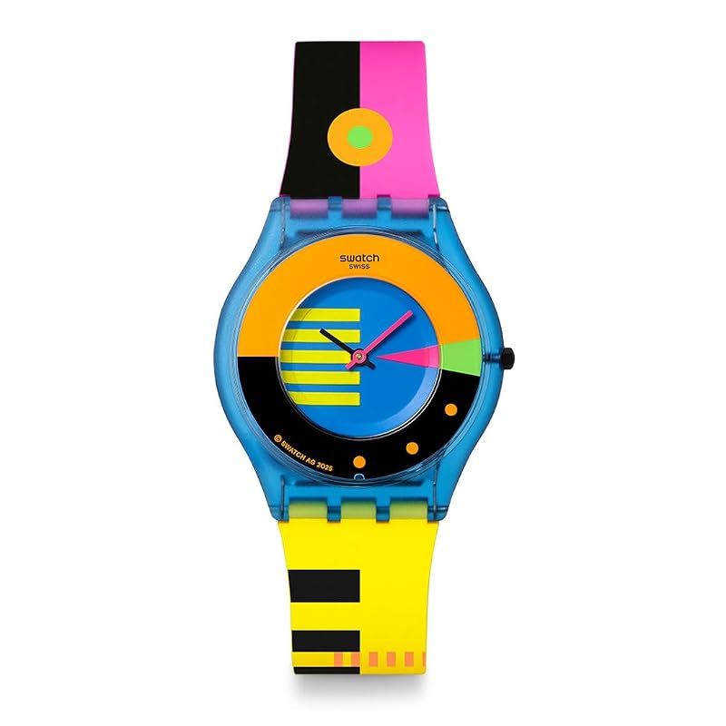 [スウォッチ] 腕時計 SKIN CLASSIC BIOSOURCED SWATCH NEON FLUMOTIONS スウォッチ ネオン フルモーションズ SS08S101 ユニセックス大人 イエロー