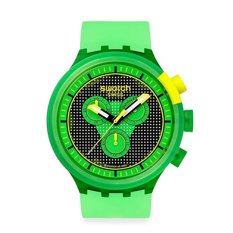 [スウォッチ] 腕時計 BIG BOLD CHRONO GLOWINGLY GREEN グローイングリー・グリーン SB02G100 ユニセックス大人 グリーン