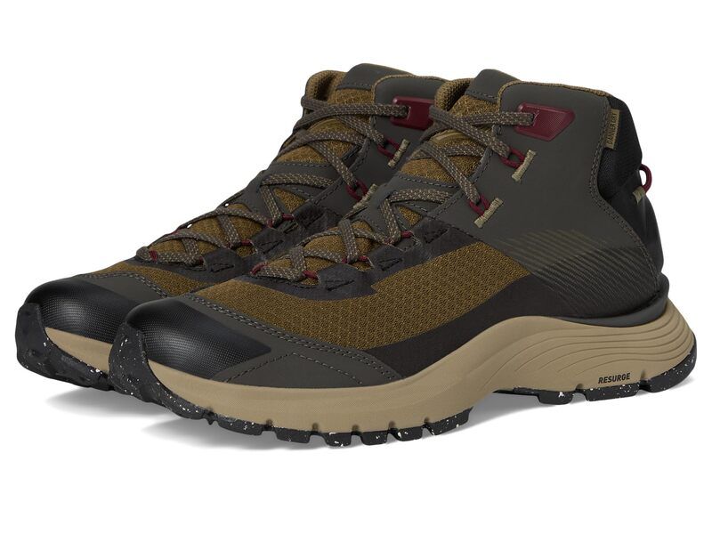 ダナー メンズ シューズ ブーツ・レインブーツ Danner Trail Junction Mid Black OlivePor ブラック