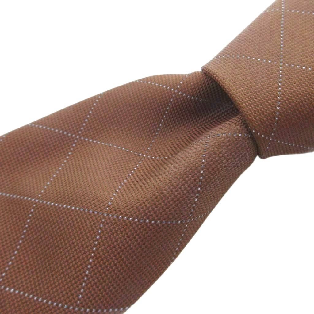 ブリオーニ BRIONI 美品 ネクタイ チェック柄 ビジネス シルク