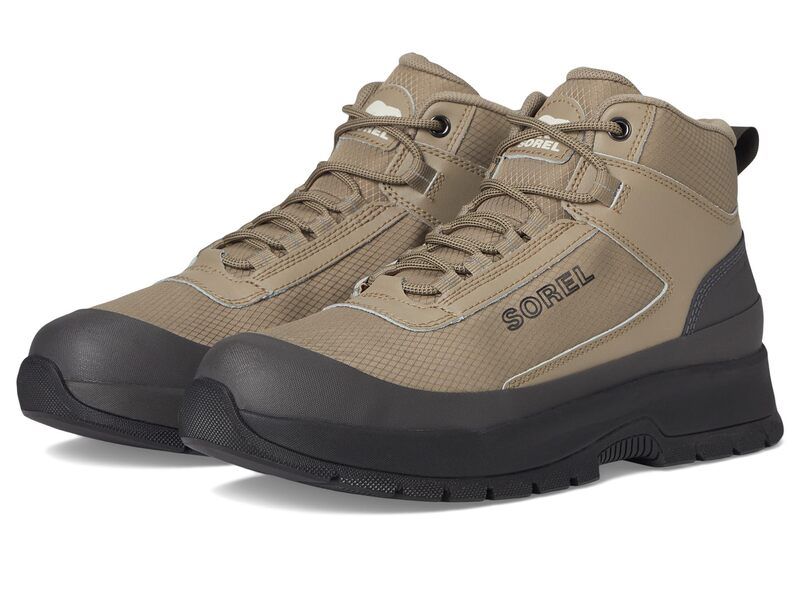ソレル メンズ シューズ ブーツ・レインブーツ スニーカー SOREL Outing Nw Sneaker Mid Waterproof KhakiiJet カーキ