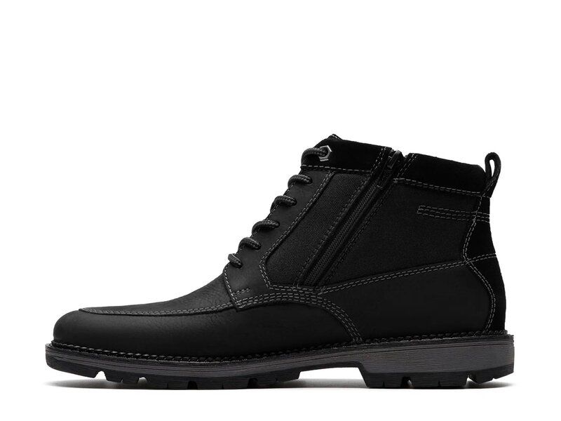 クラークス メンズ シューズ ブーツ・レインブーツ Clarks Maplewalk Rise Boot Black Leather ブラック クラークス メンズ シューズ ブーツ・レインブーツ Clarks Maplewalk Rise Boot Black Leather ブラック